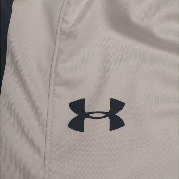 Under Armour Authentic Performance Basketball Shorts White Gold Blue Mens Medium - Picture 3 of 9